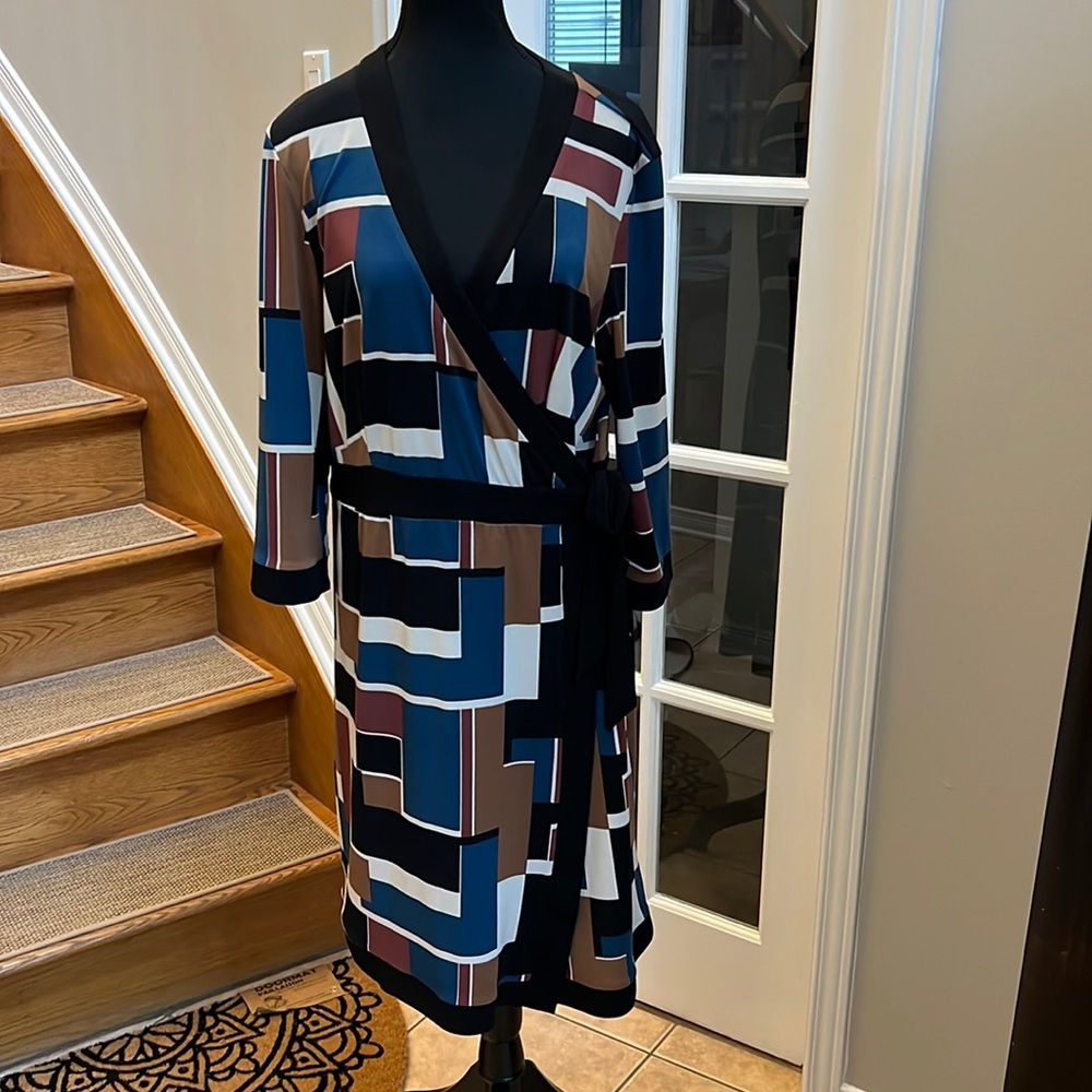 Classic faux wrap dress L/XL